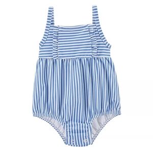Carter's Baby Girl Striped One Piece Swimsuit UPF 50 Sun Protection